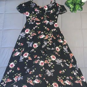 High-Low Floral Romper